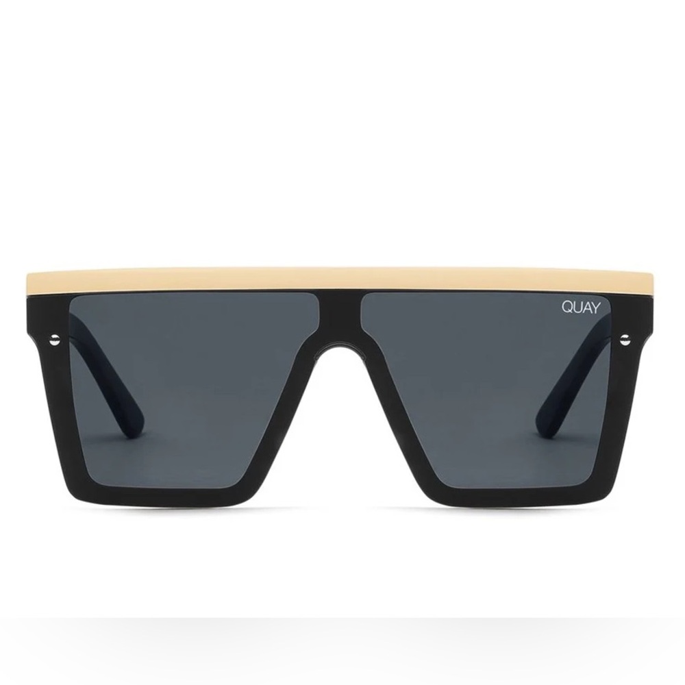 Quay Hindsight 25 Black and Gold Sunglasses